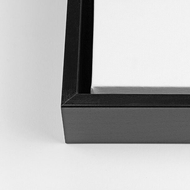 Toile d'Art Flottante - cadre noir "L'Androgyne"