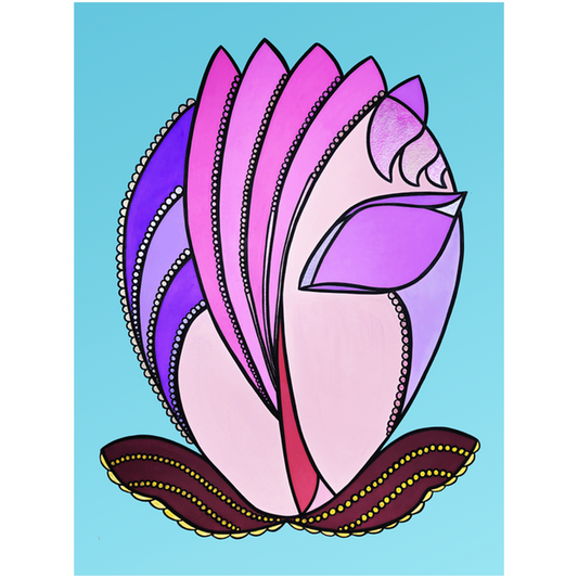 Toile de Maître Non Tendue "La Princesse aux Perles"