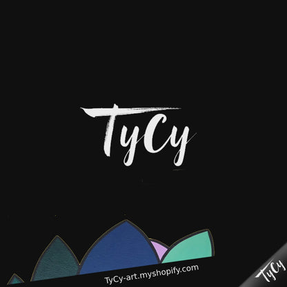 Toile d'Art Flottante "Le Blob à l'Eventail"